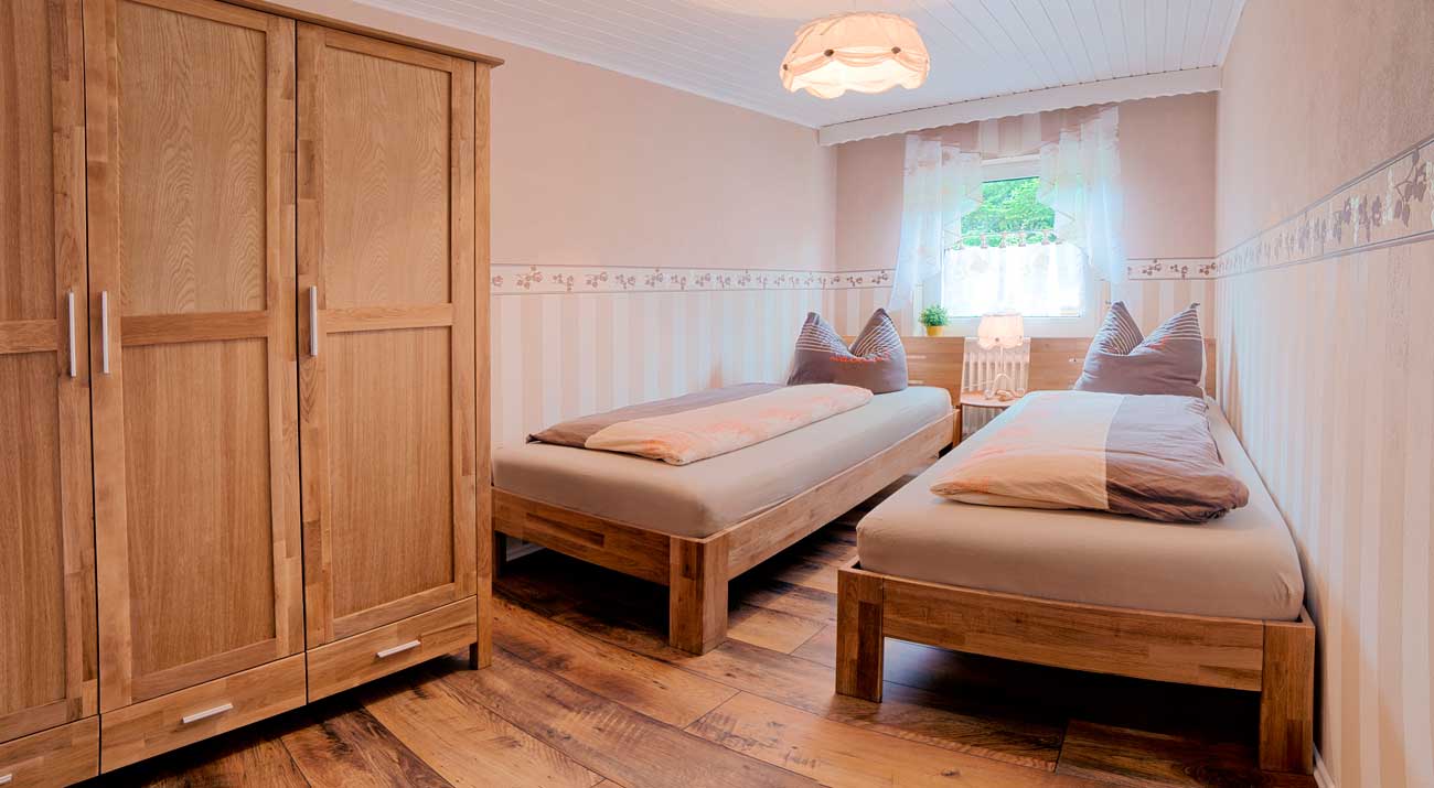 Kleines Schlafzimmer Ferienhaus Gabi Moritz, Thüringen