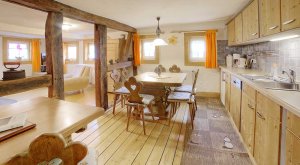 Küche im Ferienhaus Schöne Aussicht im Thüringer Wald